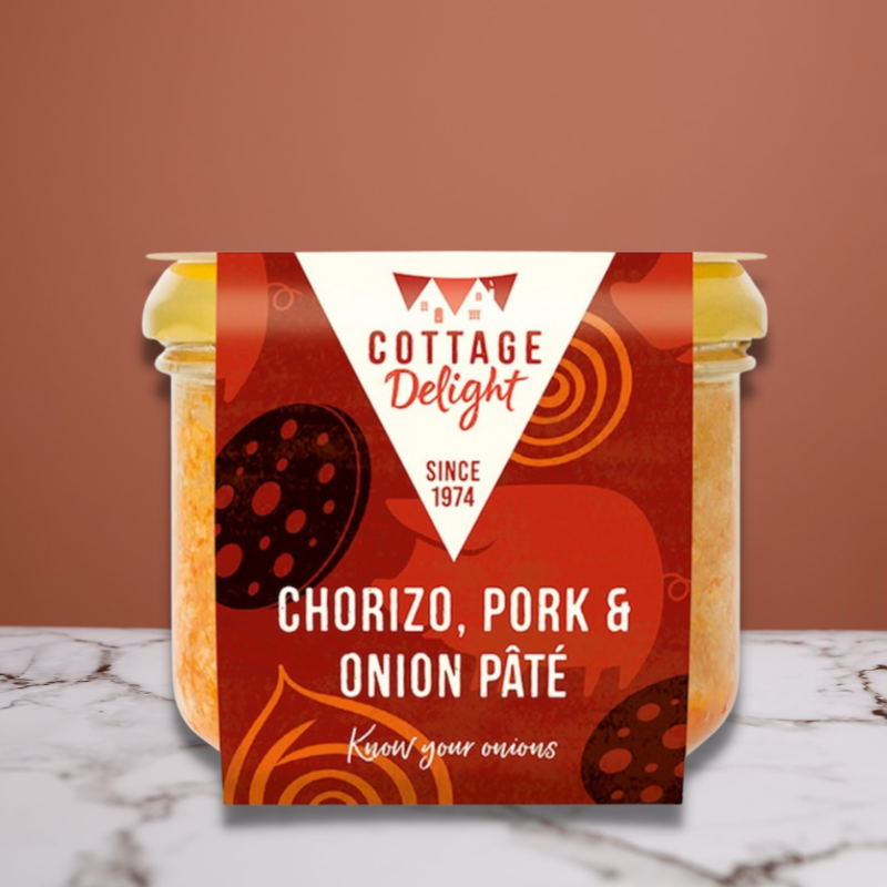 Cottage Delight Chorizo, Pork and Onion Pate 180gm