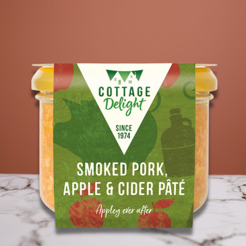Cottage Delight Smoked Pork, Apple and Cider Pate 180gm